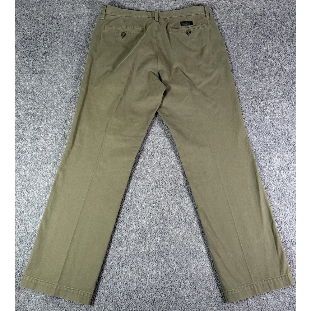 Banana Republic Gavin Chinos Mens 32x30 Olive Green 100% Cotton Workwear Preppy